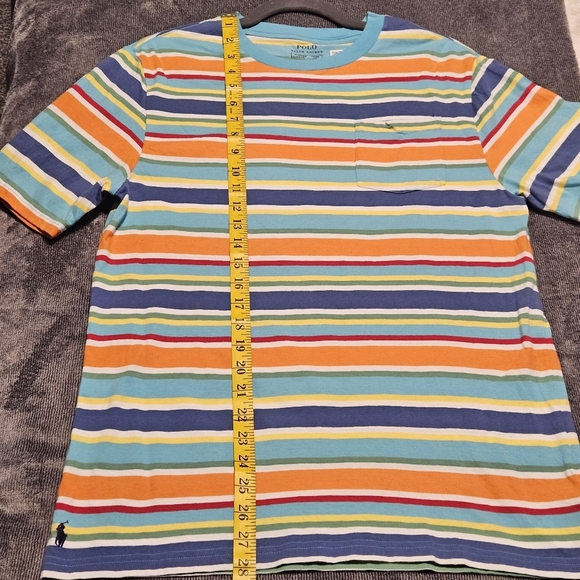Ralph Lauren Striped Crewneck Tee - Youth XLarge - Picture 5 of 6